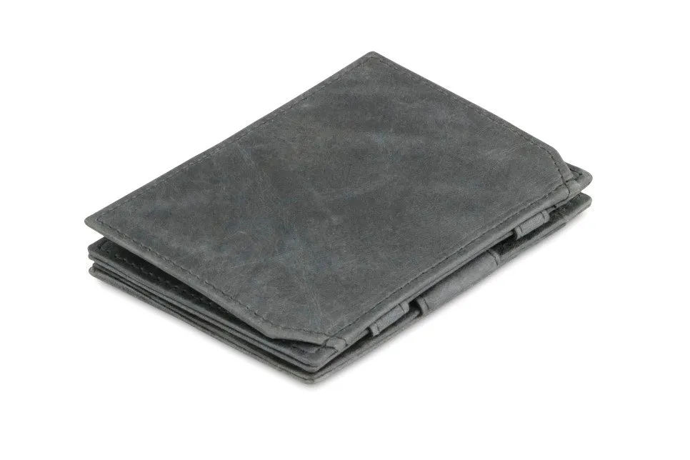 Garzini RFID Leather Magic Coin Wallet Brushed