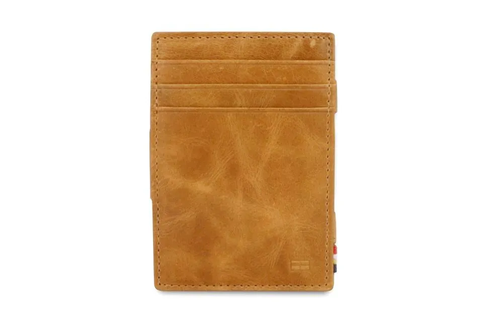 Garzini RFID Leather Magic Coin Wallet Brushed