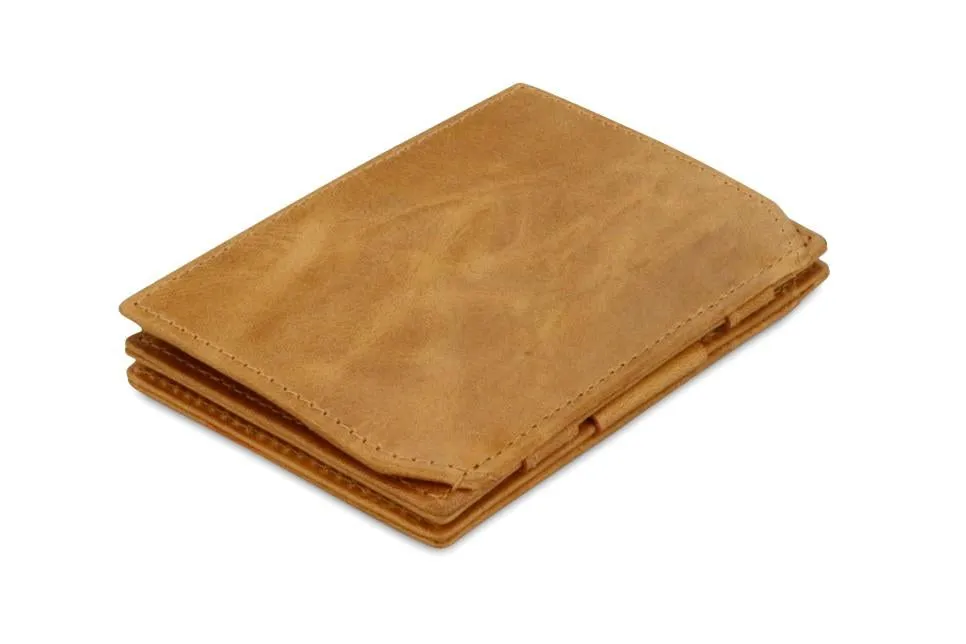 Garzini RFID Leather Magic Coin Wallet Brushed