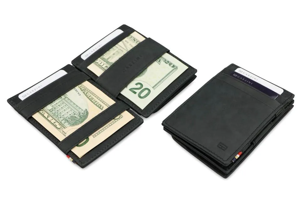 Garzini RFID Leather Magic Coin Wallet Brushed