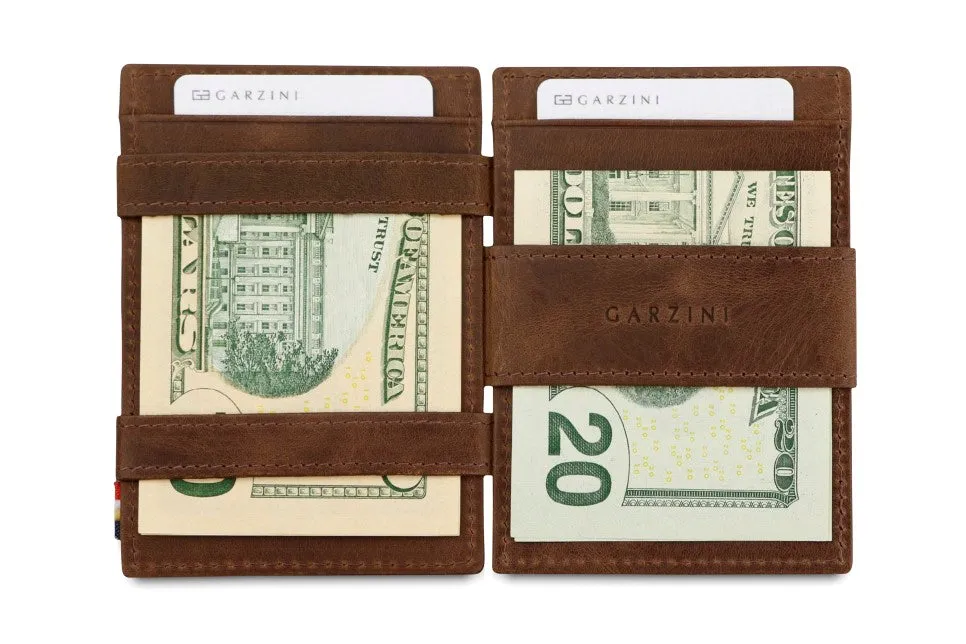 Garzini RFID Leather Magic Wallet Brushed