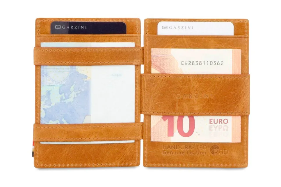 Garzini RFID Leather Magic Wallet Brushed