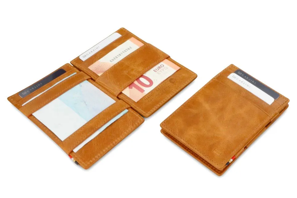 Garzini RFID Leather Magic Wallet Brushed