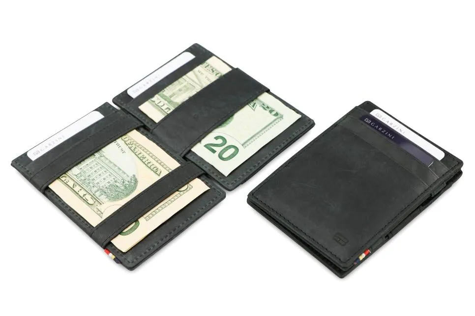 Garzini RFID Leather Magic Wallet Brushed