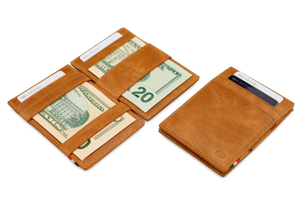 Garzini RFID Leather Magic Wallet Brushed