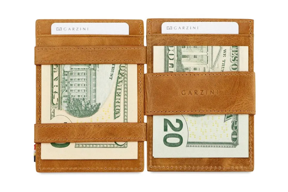 Garzini RFID Leather Magic Wallet Brushed