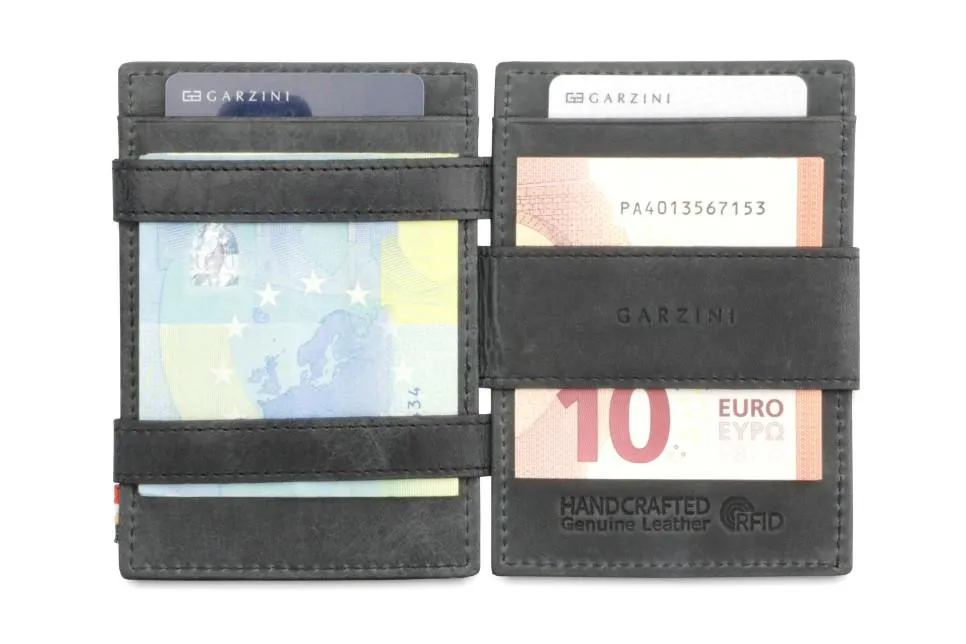 Garzini RFID Leather Magic Wallet Brushed