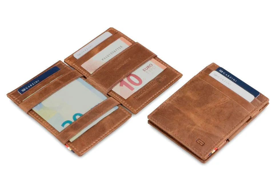 Garzini RFID Leather Magic Wallet Brushed