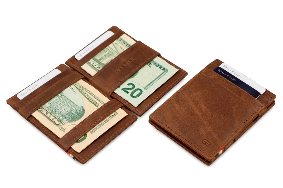 Garzini RFID Leather Magic Wallet Brushed