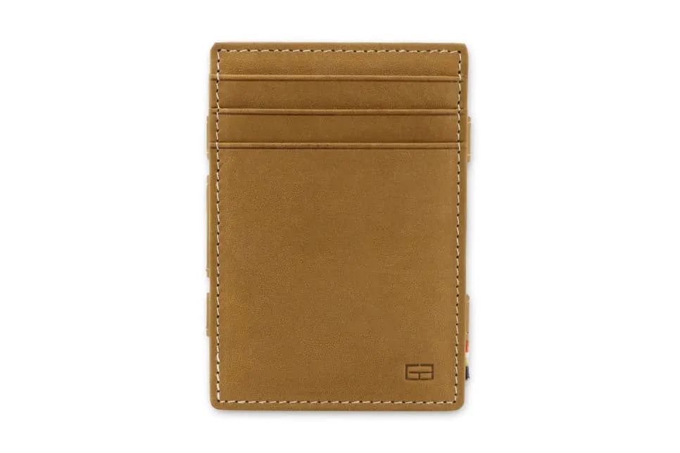 Garzini RFID Leather Magic Wallet ID Window Vintage