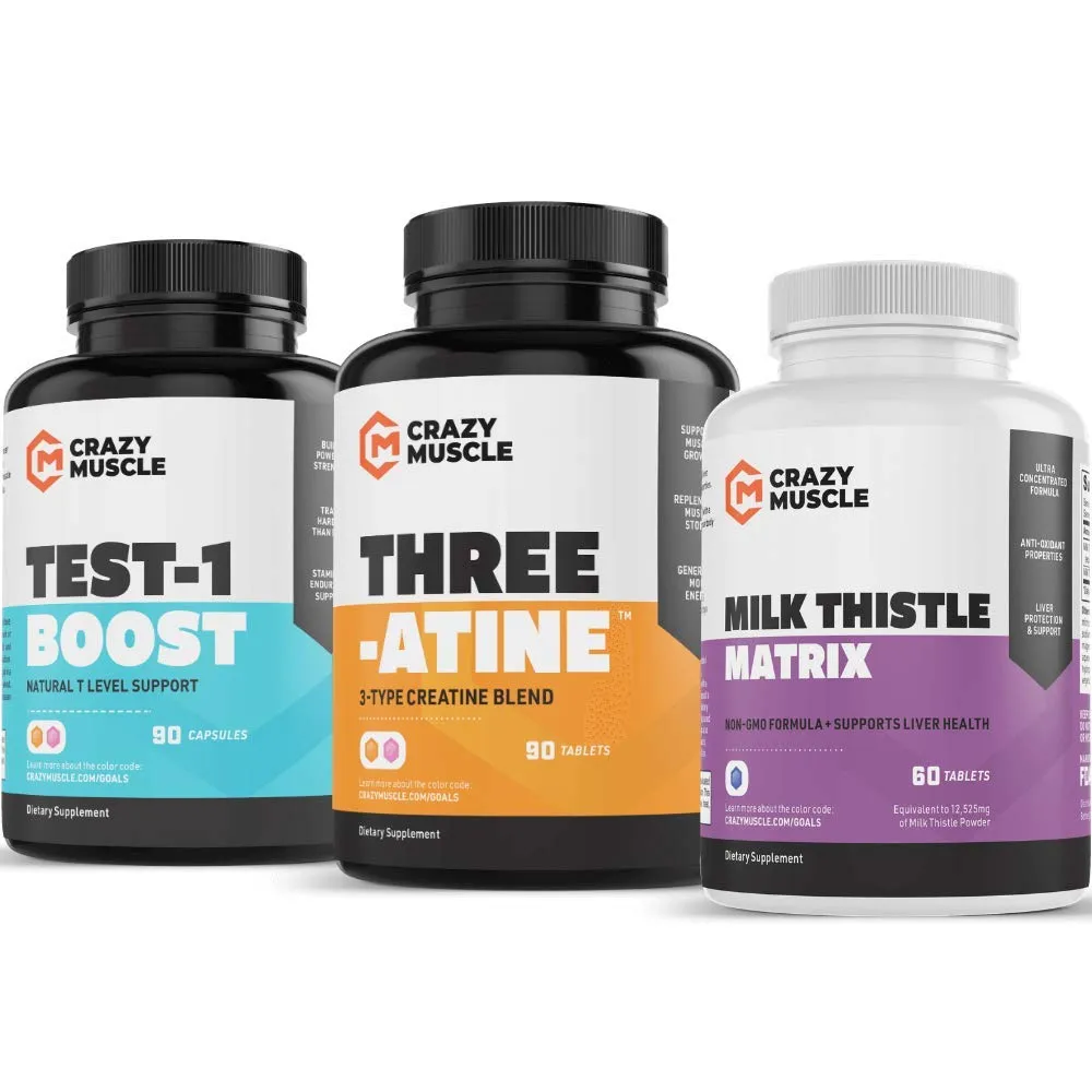 Get Bigger with Milk Thistle, Creatine and Test 1 Boost