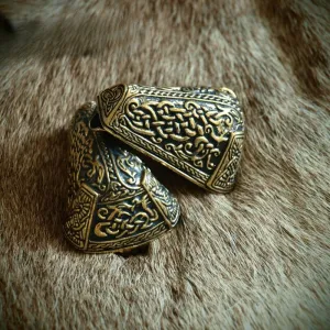 Handcrafted Animal Head Viking Brooch