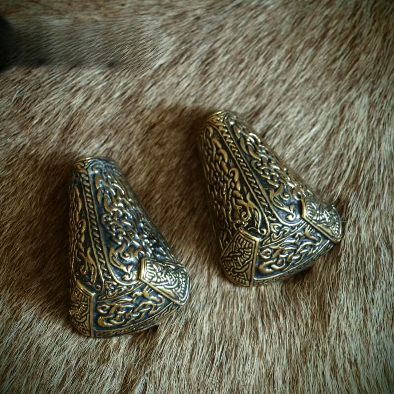 Handcrafted Animal Head Viking Brooch