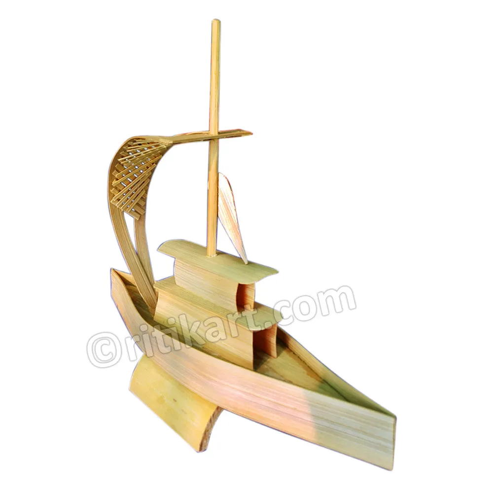 Handcrafted Bamboo Fisherman Boat