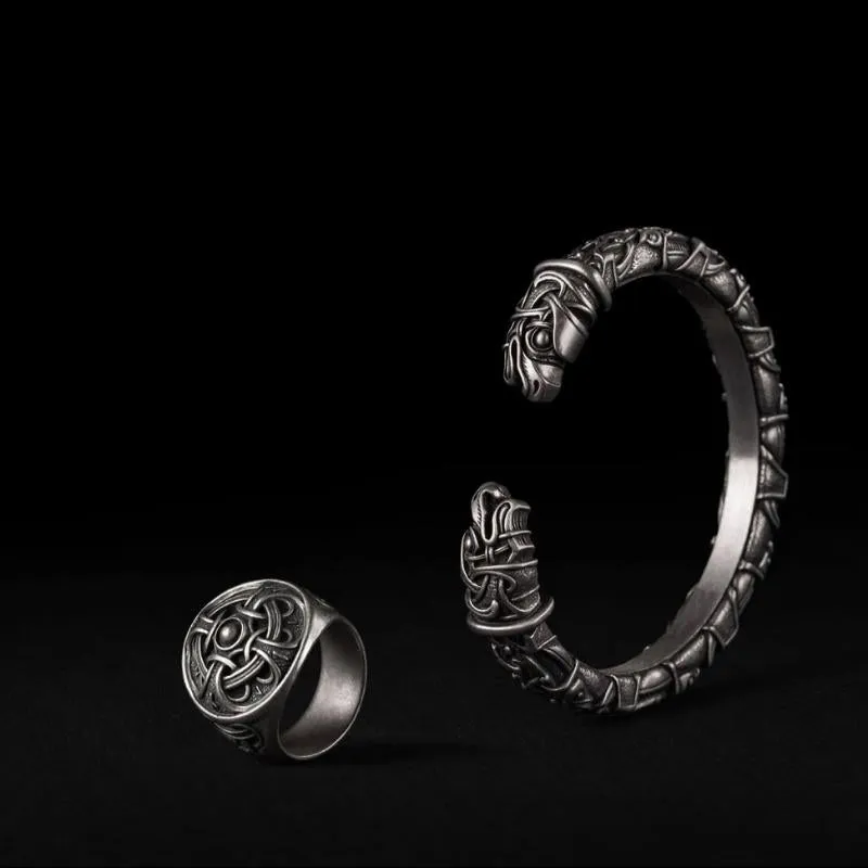 Handcrafted Odin Ring Silver