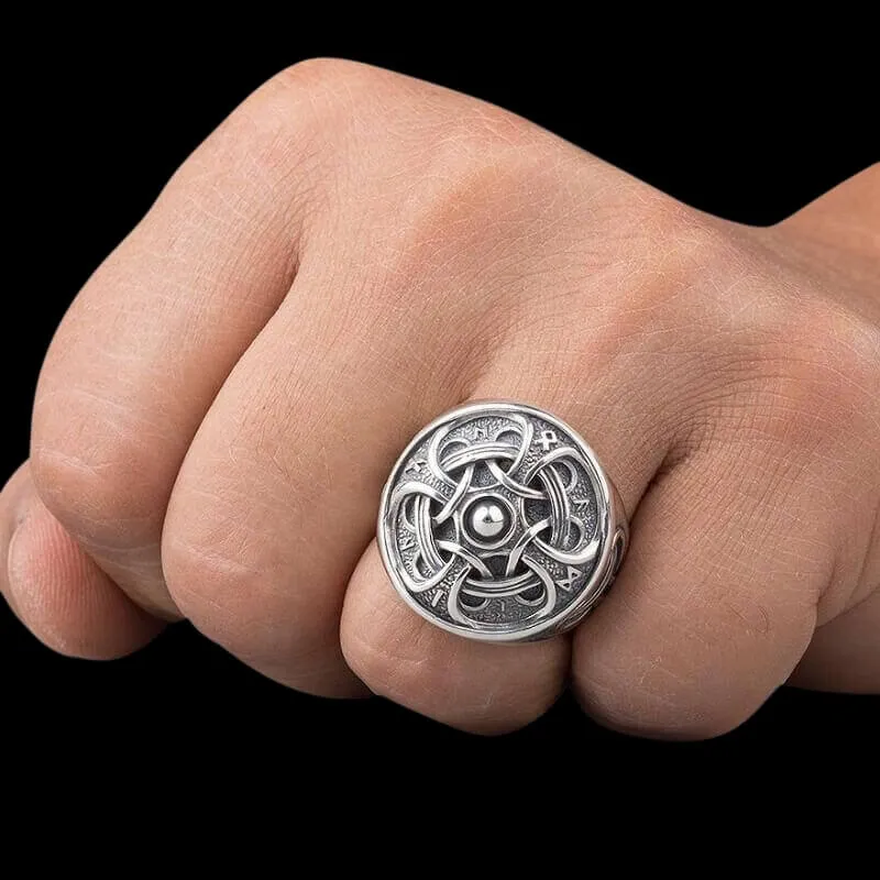 Handcrafted Odin Ring Silver