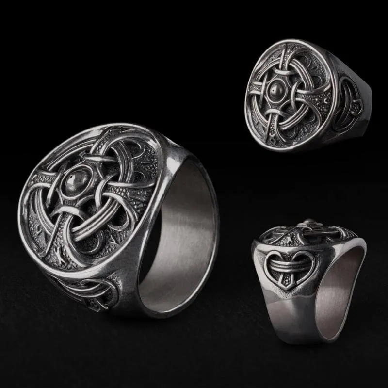 Handcrafted Odin Ring Silver
