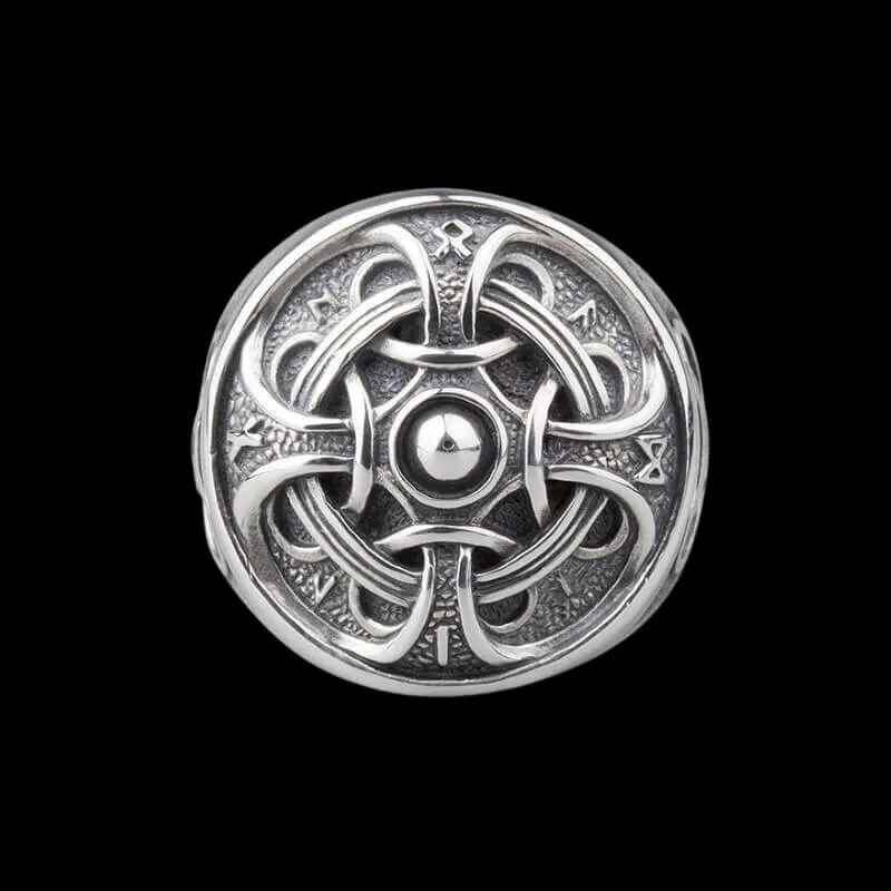 Handcrafted Odin Ring Silver