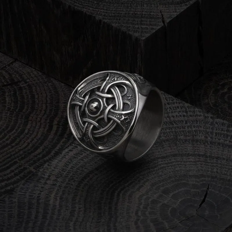 Handcrafted Odin Ring Silver
