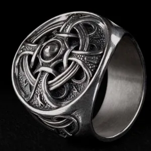 Handcrafted Odin Ring Silver