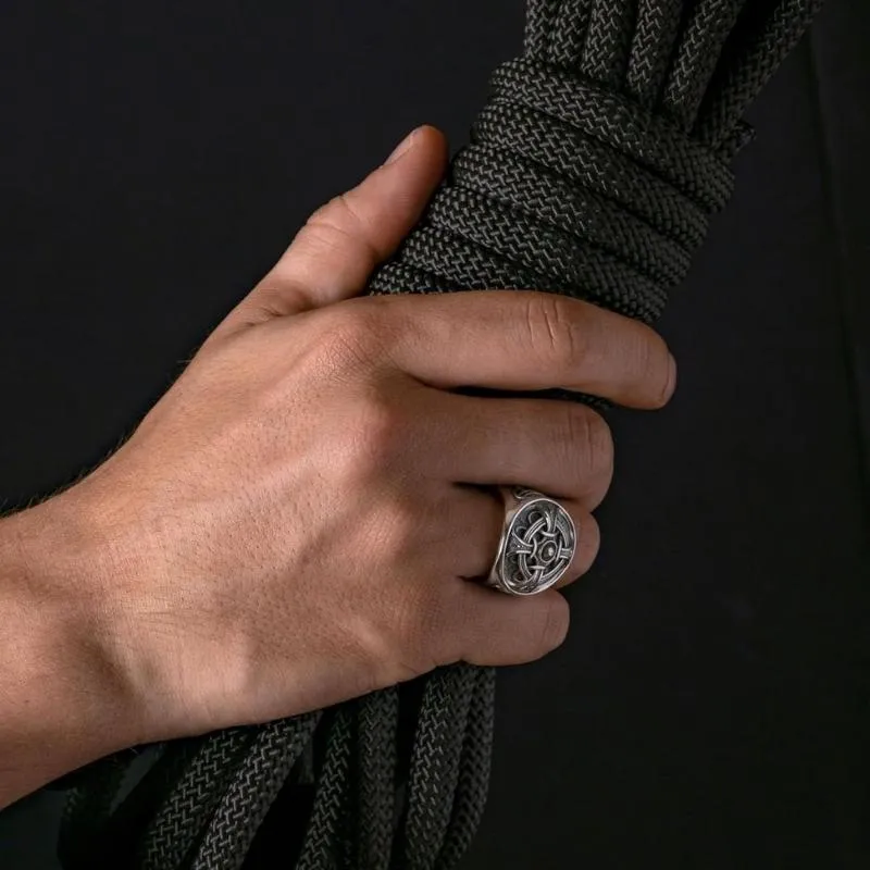 Handcrafted Odin Ring Silver