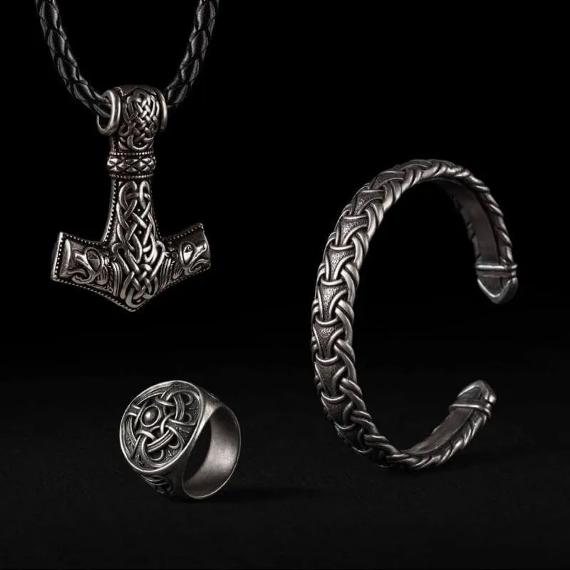 Handcrafted Odin Ring Silver