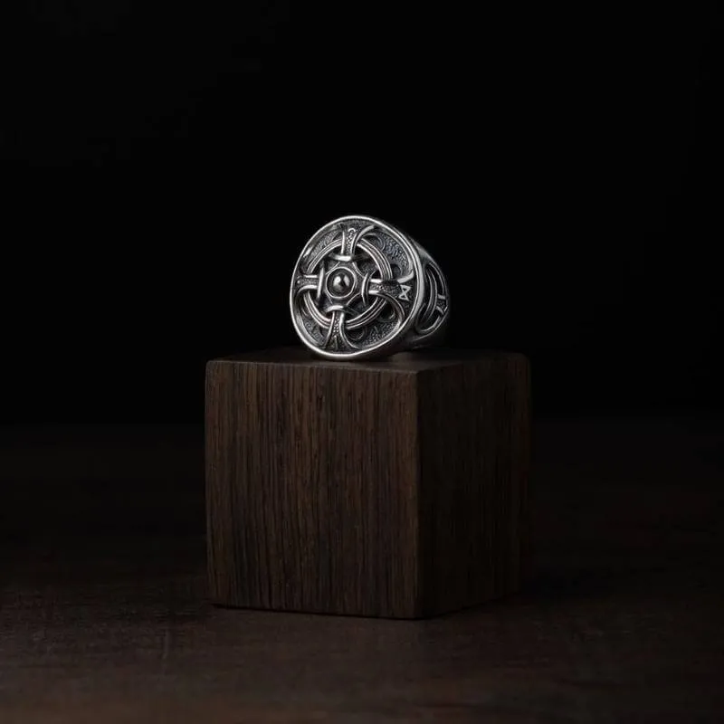 Handcrafted Odin Ring Silver
