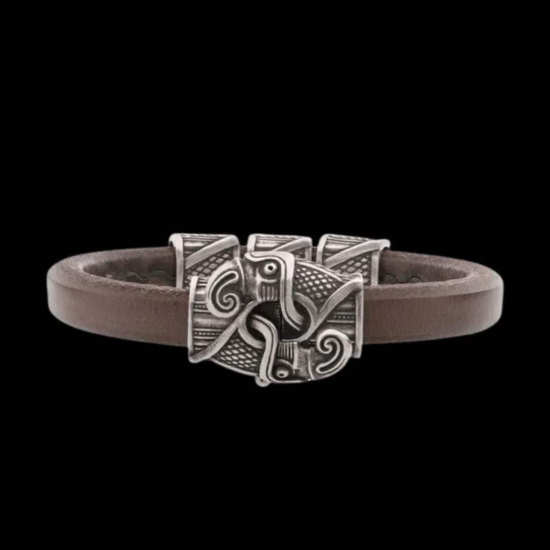 Handcrafted Odin's Raven Hook Bracelet