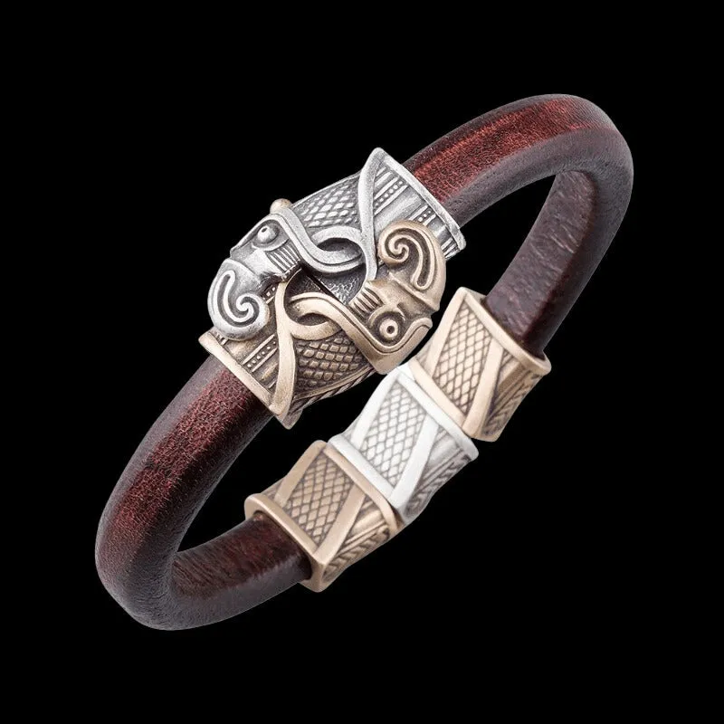 Handcrafted Odin's Raven Hook Bracelet