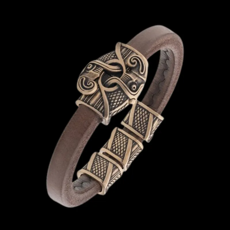 Handcrafted Odin's Raven Hook Bracelet