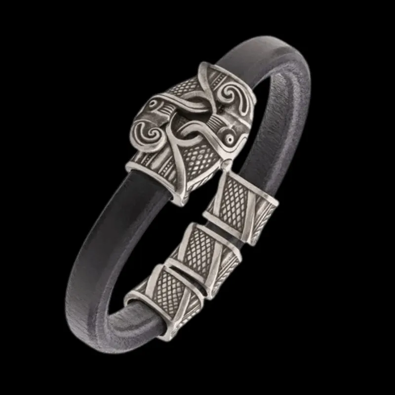 Handcrafted Odin's Raven Hook Bracelet