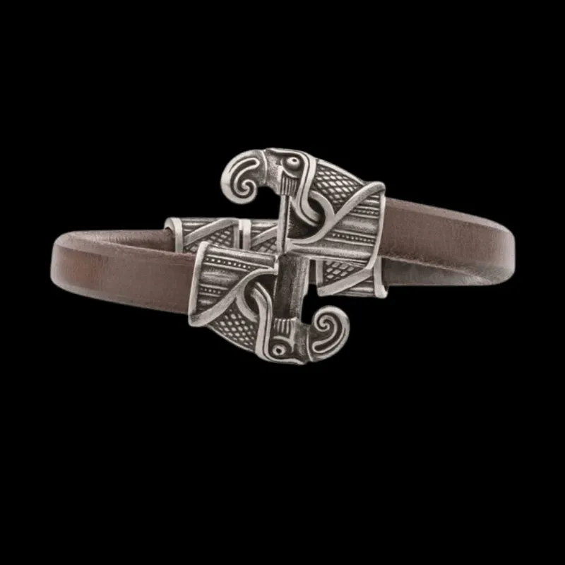 Handcrafted Odin's Raven Hook Bracelet