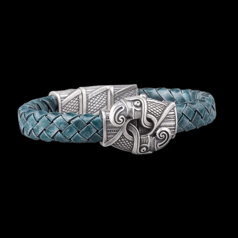 Handcrafted Odin's Raven Hook Bracelet