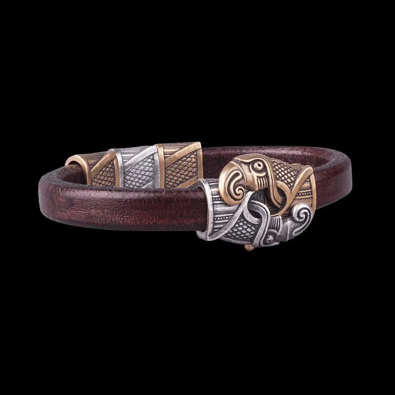 Handcrafted Odin's Raven Hook Bracelet