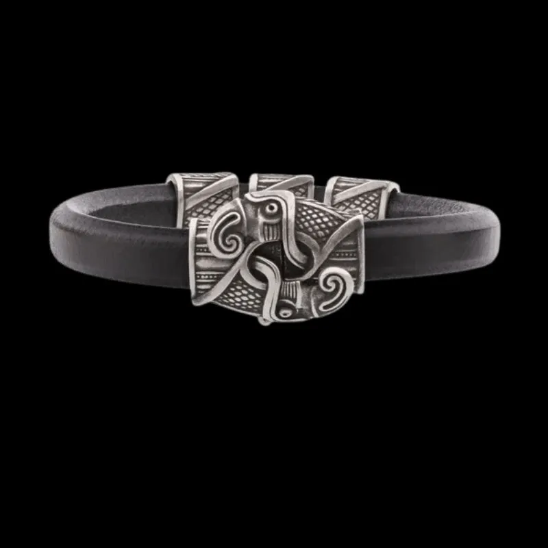 Handcrafted Odin's Raven Hook Bracelet