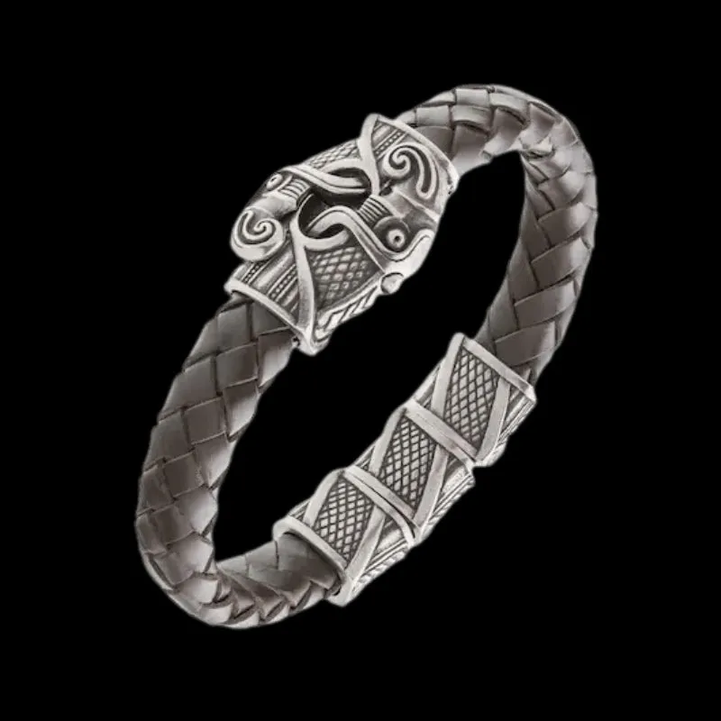 Handcrafted Odin's Raven Hook Bracelet