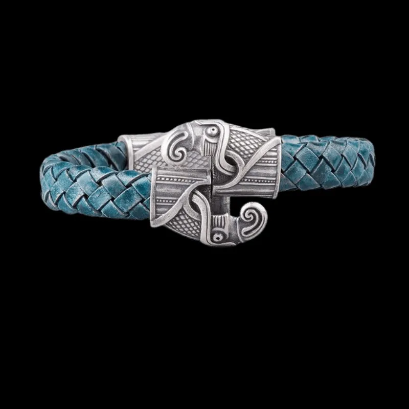 Handcrafted Odin's Raven Hook Bracelet