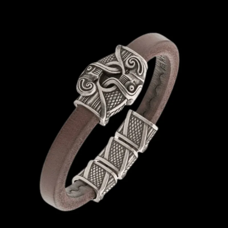 Handcrafted Odin's Raven Hook Bracelet