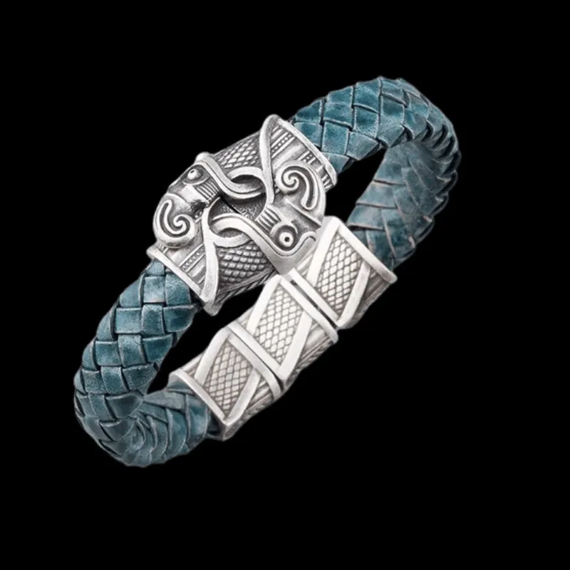 Handcrafted Odin's Raven Hook Bracelet
