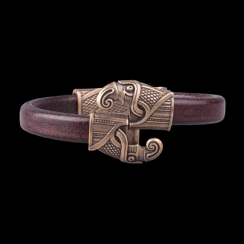 Handcrafted Odin's Raven Hook Bracelet