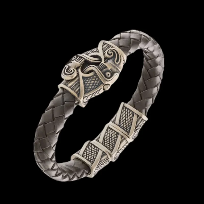 Handcrafted Odin's Raven Hook Bracelet