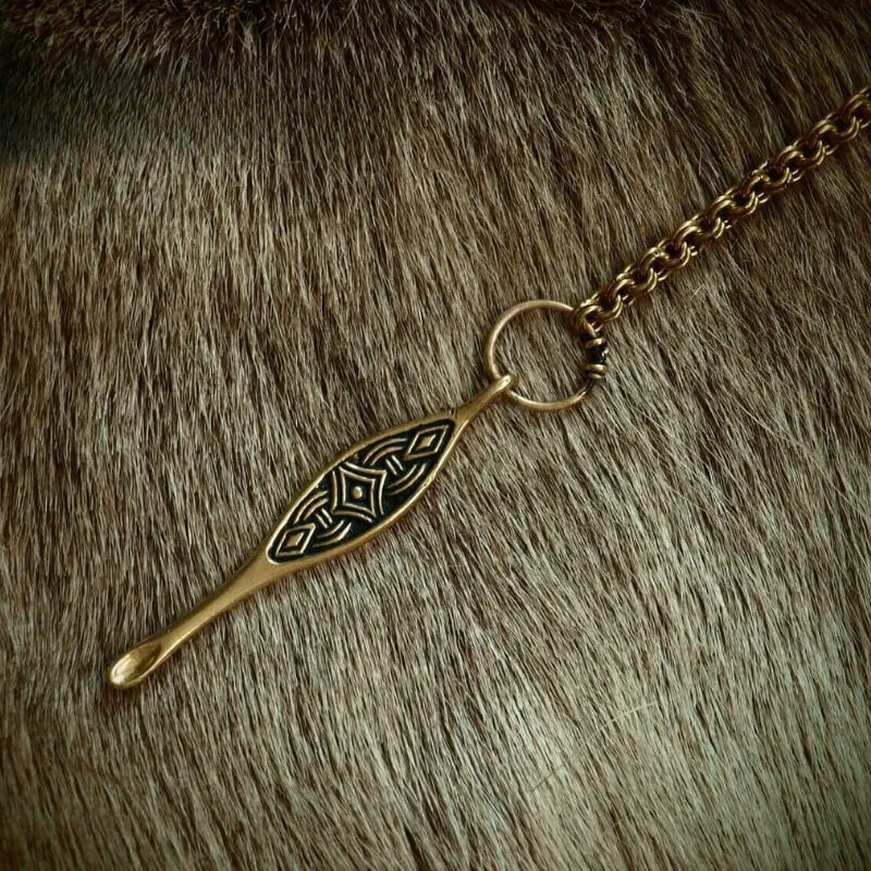 Handcrafted Scandinavian Ear Spoon Pendant
