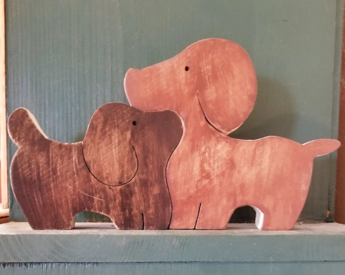 Handcrafted Wooden Dog Puzzles