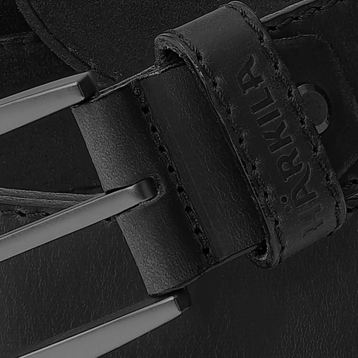 HARKILA Mens Arvak Leather Belt - Black