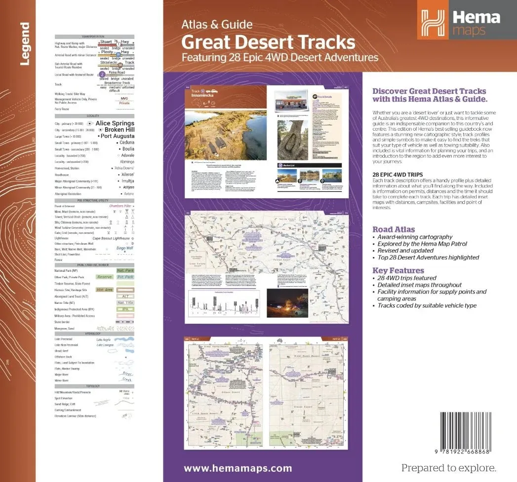 Hema Great Desert Tracks Atlas and Guide