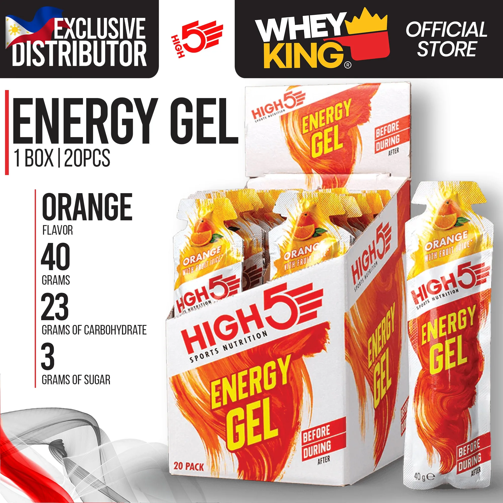 HIGH5 Energy Gels - 1 Box 20 Pcs
