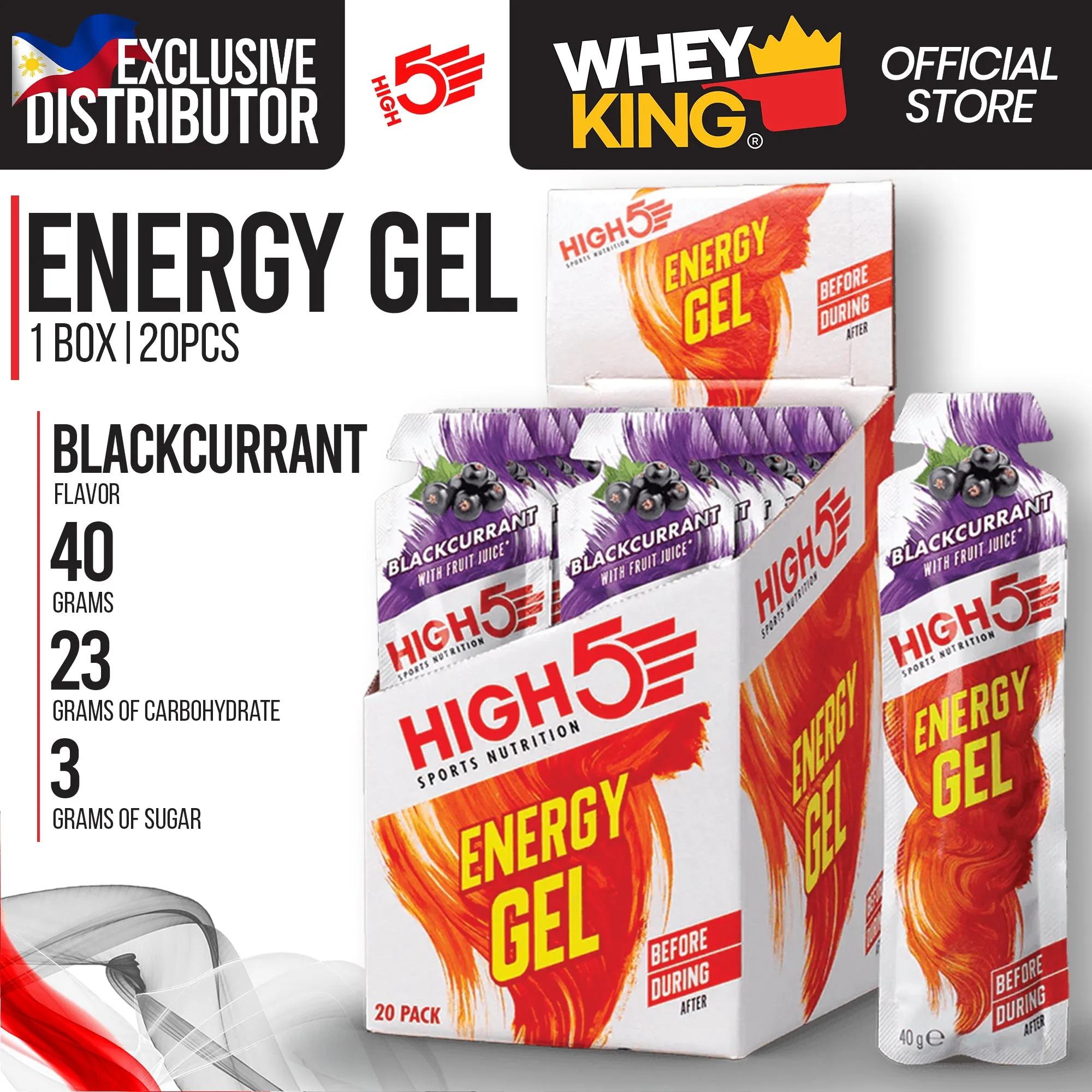 HIGH5 Energy Gels - 1 Box 20 Pcs