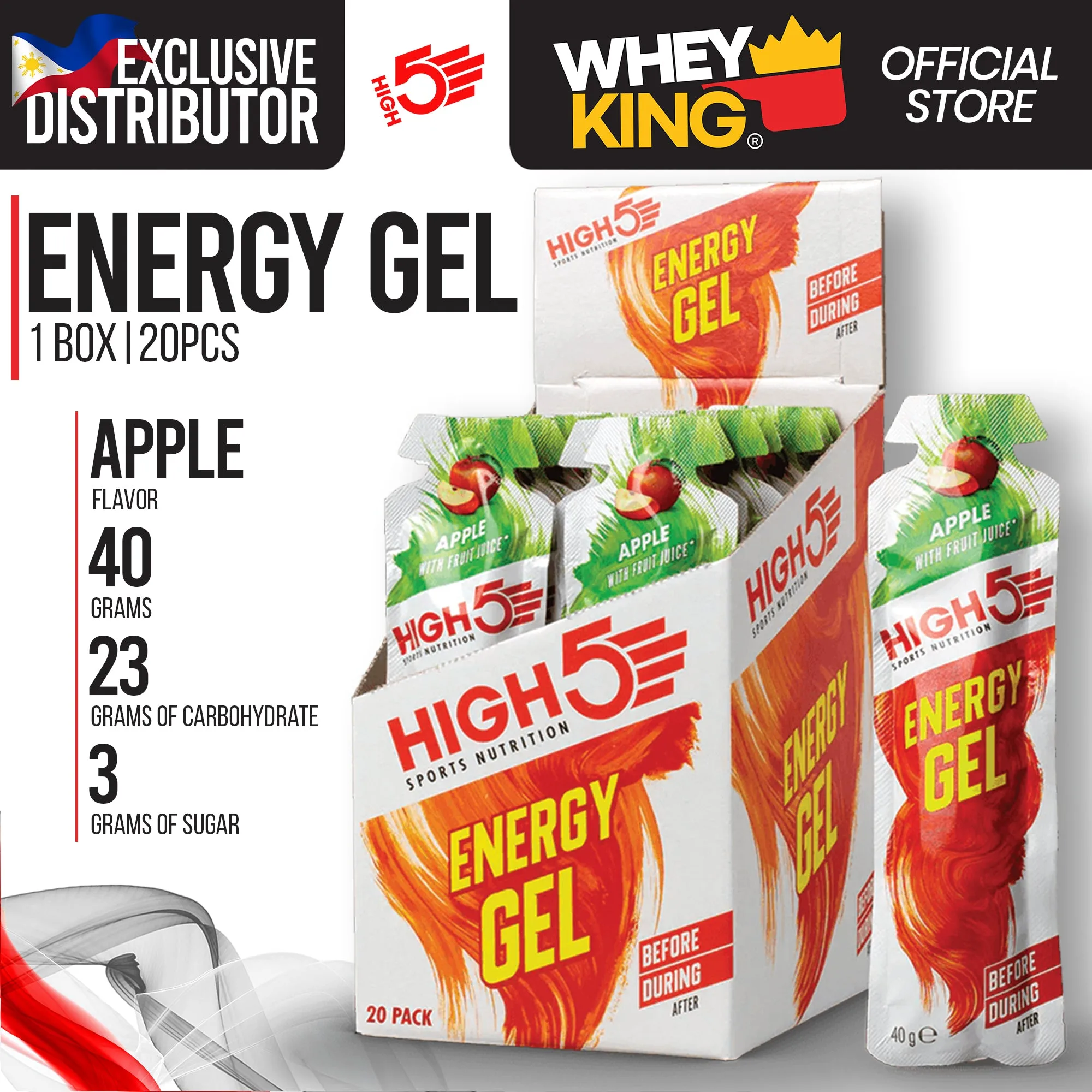 HIGH5 Energy Gels - 1 Box 20 Pcs
