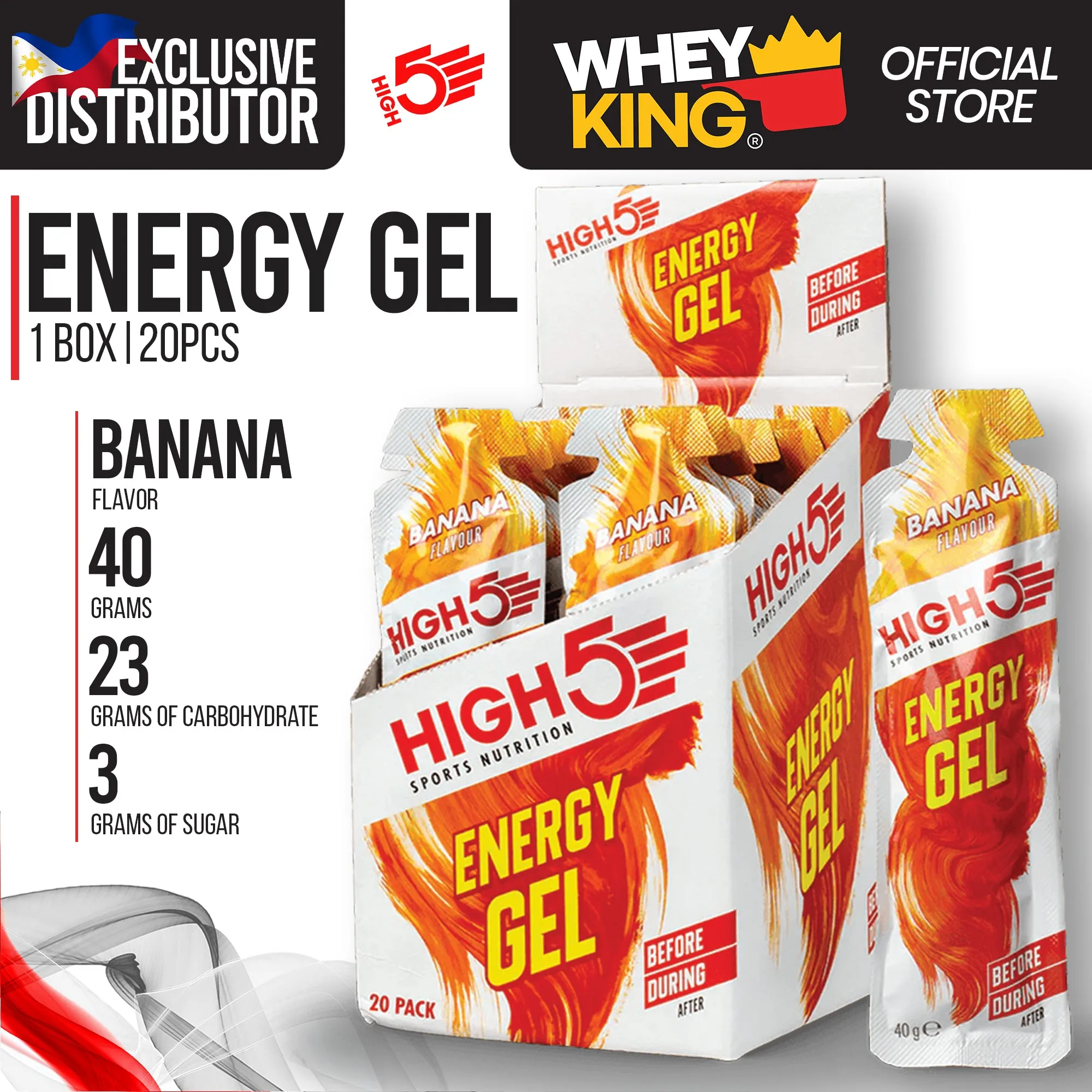 HIGH5 Energy Gels - 1 Box 20 Pcs