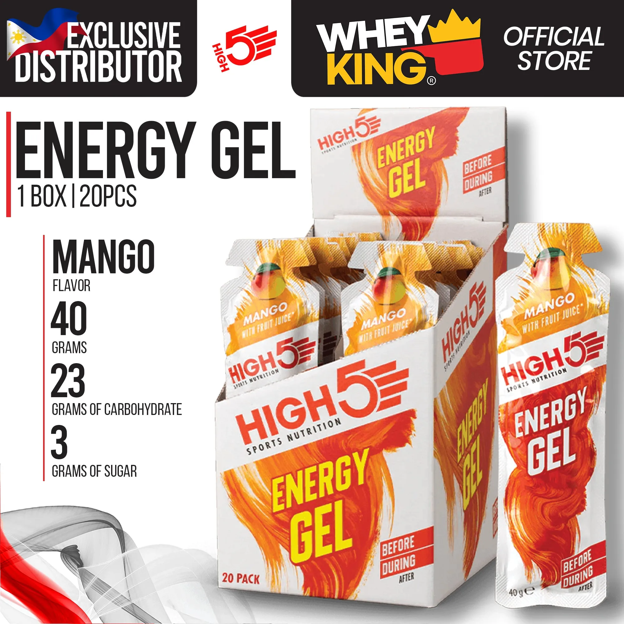 HIGH5 Energy Gels - 1 Box 20 Pcs